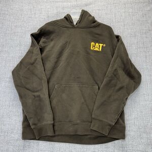 Caterpillar Trademark Hoodie Sweatshirt Men's XL Embroidered Logo Work